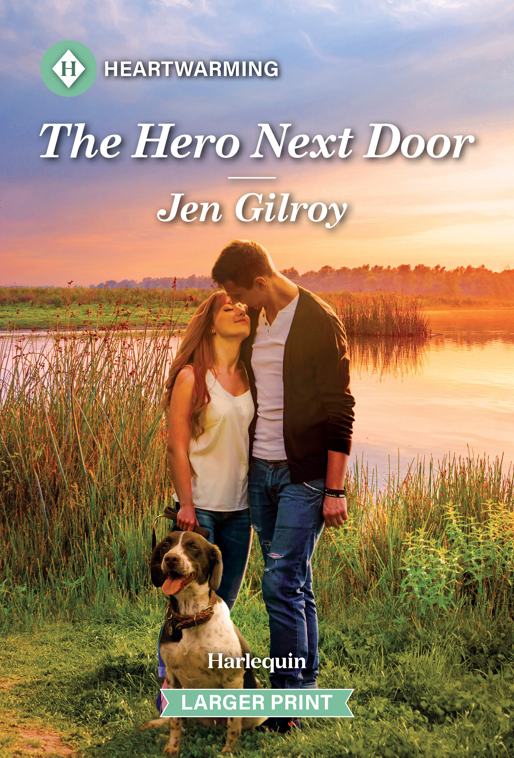 Book Cover 'The Hero Next Door', from the Harlequin Heartwarming Series by Jen Gilroy